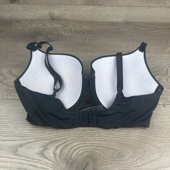Victoria's Secret T-shirt Push-up Full Coverage Bra Ladies 34DD/E75 Black Sexy - Picture 2 of 7